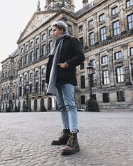 1460 crazy horse leather lace up boots