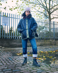 faux fur lined lace up boots