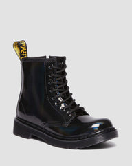 junior 1460 rainbow patent leather lace up boots