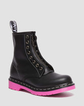 1460 pink sole wanama leather jungle zip boots