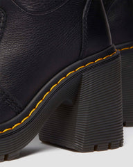 virginia leather tall heeled boots