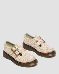 floral leather mary jane shoes