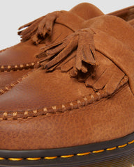 nubuck leather tassle loafers