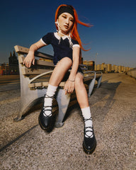 virginia leather ballet flats