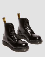 analine leather steel toe boots