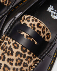 hair on and smooth leather loafers