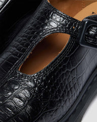 croc emboss leather shoes