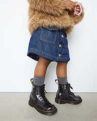 toddler 1460 glitter patent leather boots