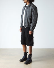 leather and canvas utility boots