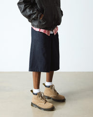 waxy suede ankle boots