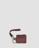 ambassador leather card holder keyring