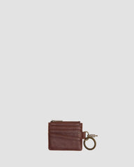 ambassador leather card holder keyring