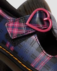 junior polley ii pink tartan mary jane shoes