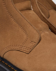 warm lined slip on nubuck boots