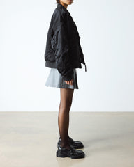 square toe ruched leather loafers