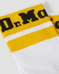 athletic logo organic cotton blend socks