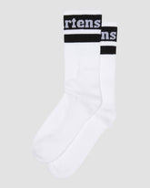 athletic logo organic cotton blend socks