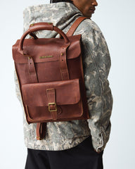 ambassador leather backpack