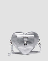 heart shaped milled metallic backpack