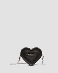 mini heart shaped kiev & patent leather bag