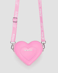 mini heart shaped leather bag