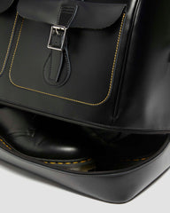 smooth leather weekender bag