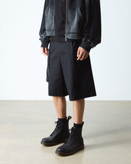 1460 greasy leather lace up boots