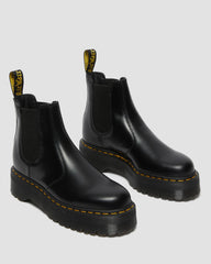 2976 smooth leather platform chelsea boots