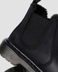 faux fur lined chelsea boots