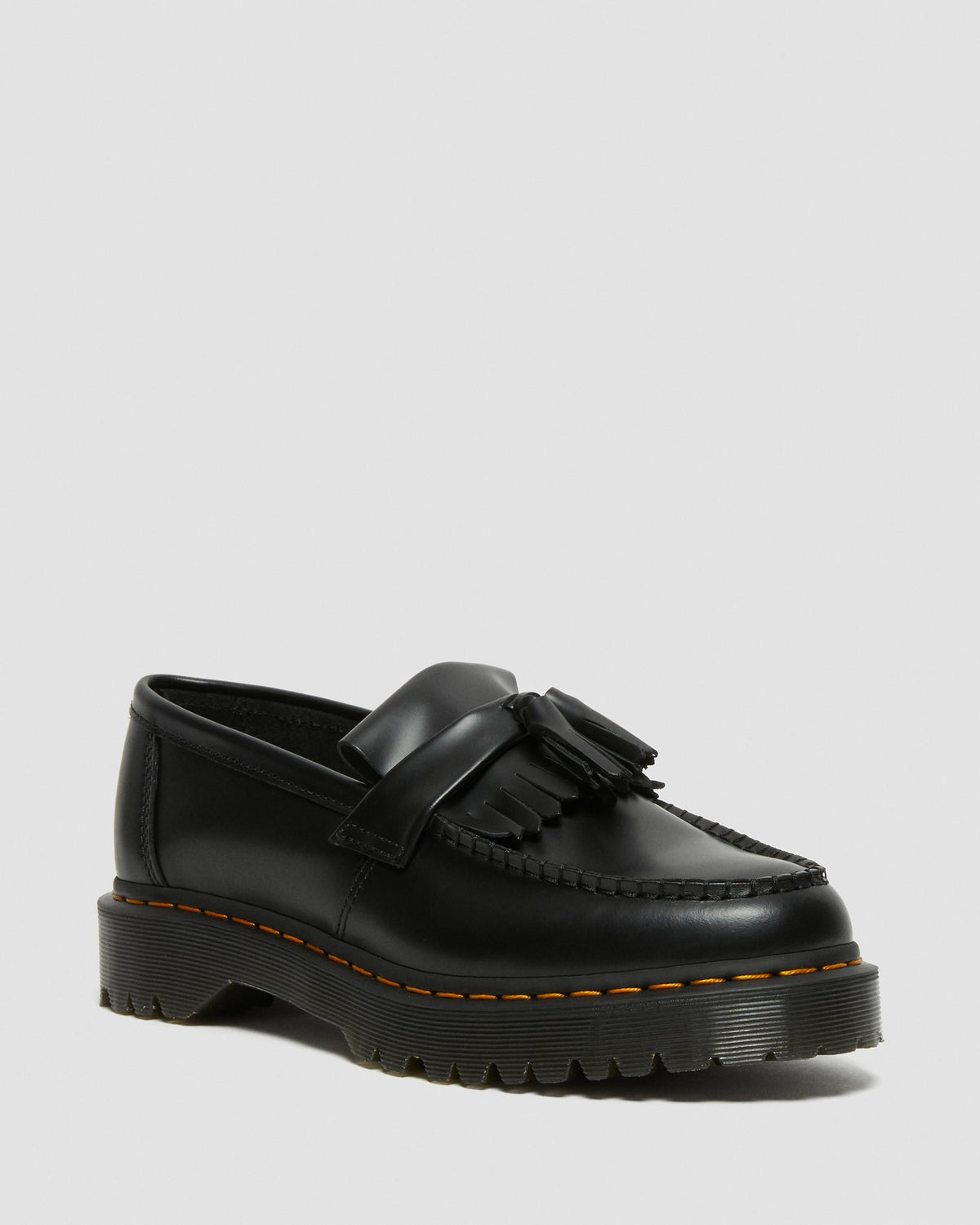 adrian bex smooth leather tassel loafers