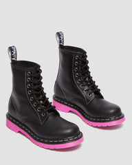 1460 pink sole wanama leather jungle zip boots