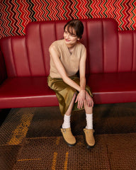 suede slingback platform mules