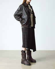 anistone hi leather biker boots