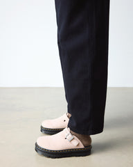 suede slingback platform mules