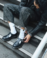 smooth leather mary jane shoes