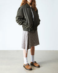 suede and jacquard mules