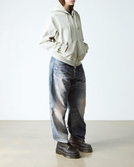 crazy horse leather platform boots