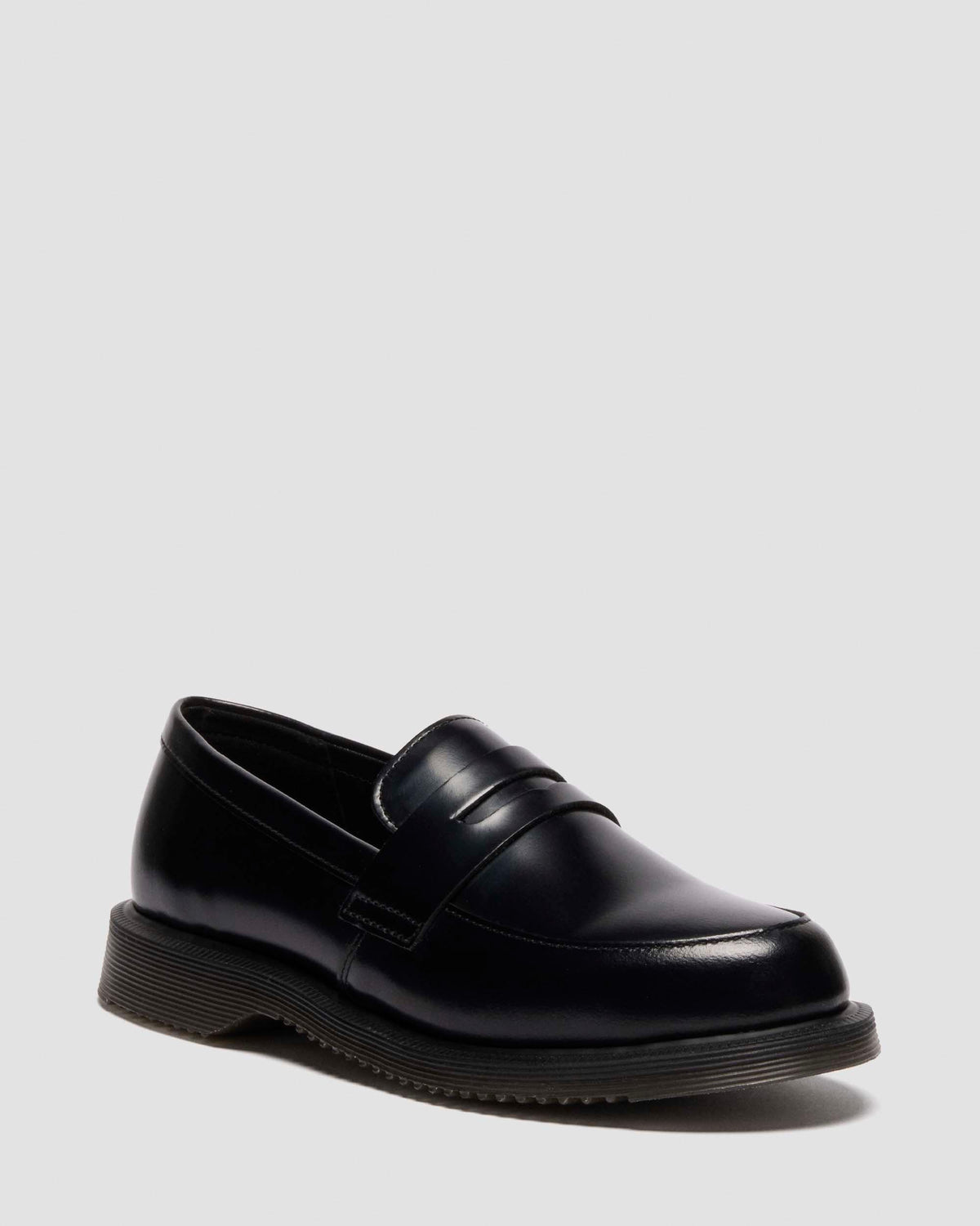 temara polished smooth leather loafers