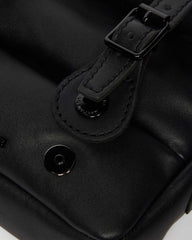 7 inch padded leather satchel