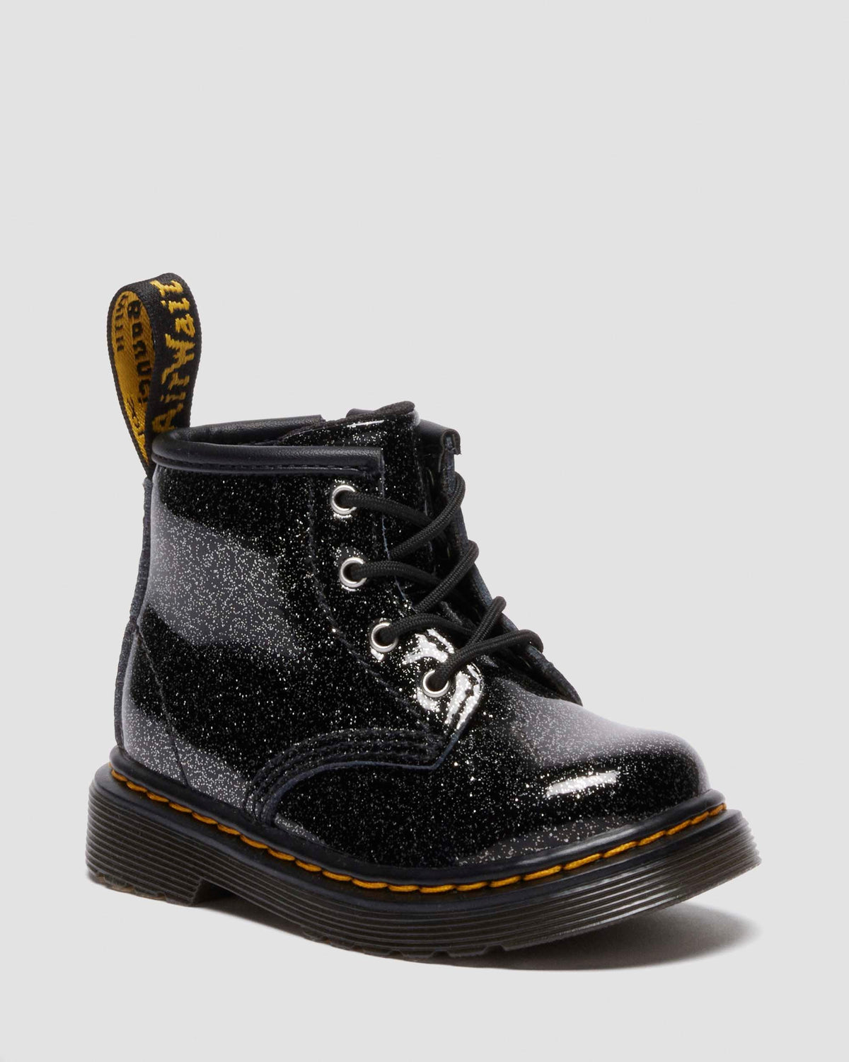 infant 1460 glitter patent leather boots