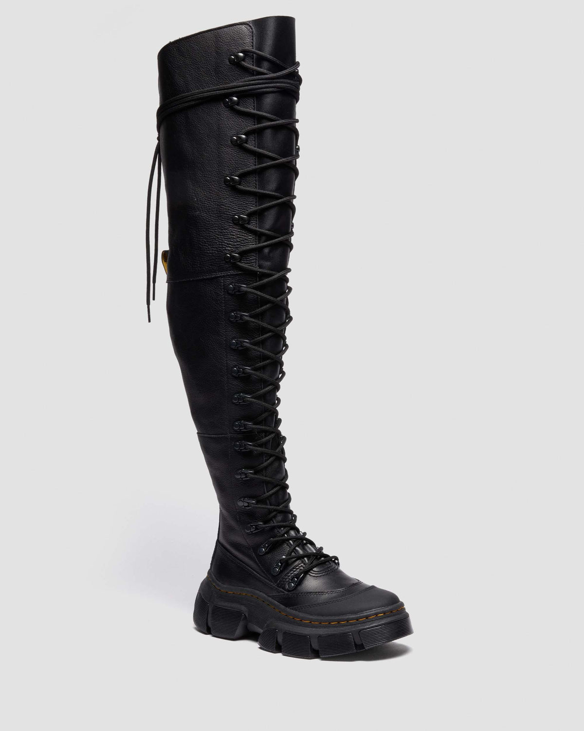 extra tall soft leather platform boots