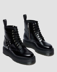 leather platform boots