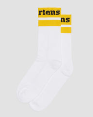 athletic logo organic cotton blend socks