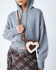 mini heart bag