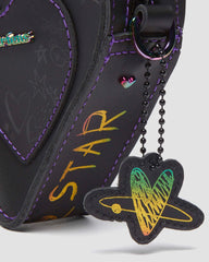 bt21 mini heart shaped leather bag